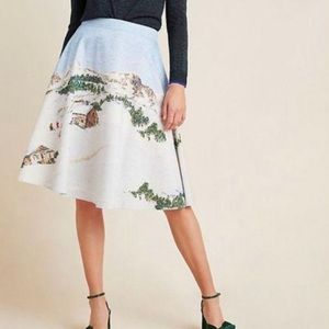 NWT Anthro Winter Scene Corey Lynn Calter Skirt